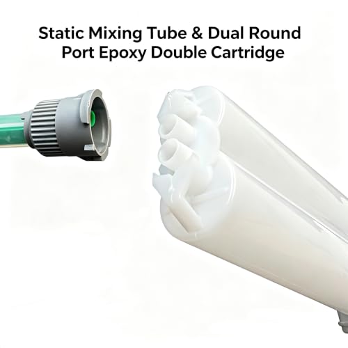 20 Pack of Epoxy Adhesive Mixing Nozzles Tip,16-Element Adhesive Applicator Resin Mixer Static Dispensing Nozzle for 50ml AB Two-Component Cartridges(1:1/1:2 Ratio)
