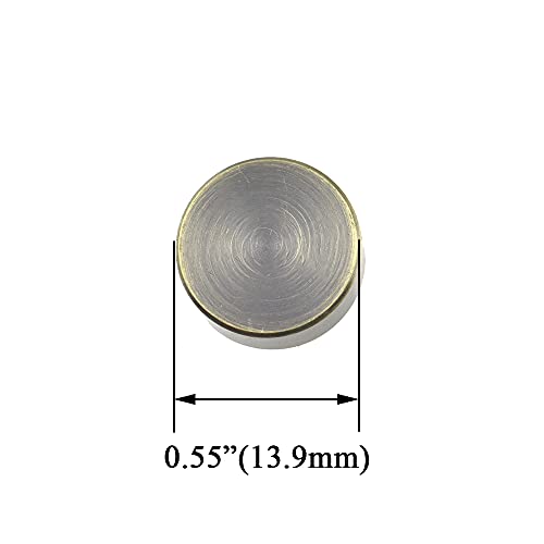 Hahiyo 14mm Diameter Mirror Screws Brushed Copper Material Solid Easy Install Brass Washer Decorative Caps Fasteners Nails Bronze 10 Pairs for Bathroom Mirrors Panels Kitchen Ceiling Arts Crafts 14mm-10sets-Bronze
