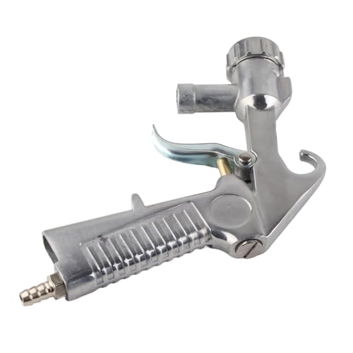Oumefar Air Sand Kit Nozzle Tube Remove Abrasive Sand Blasting Gun Sandblaster & 4Pcs Ceramic Nozzles Air Siphon Feed Gun