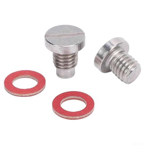 Marine Lower Unit Drain-Plug Screw & Gasket Kit Fit For Yama-ha Outboard 5HP 6HP 8HP 9.9HP 15HP 90HP 115-300HP,Straight Screw-Plug Set,Replaces OEM# 90340-08M04-00/90340-08002-00/90340-08014-00