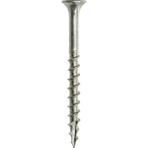 Grip-Rite PrimeGuard Max Deck Screws for Outdoor Projects - Bugle Head - Coarse Thread Wood Screws - T20 Star Drive - 316 Stainless Steel - #8 x 2-1 Lb Box - MAXS28DS3161