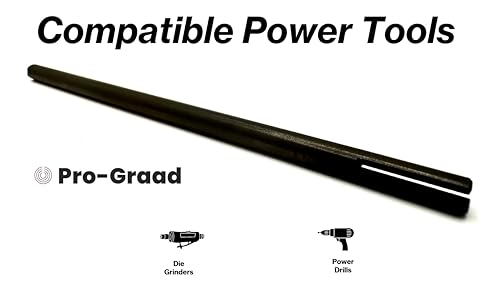 8” Slotted Mandrel 1/4” Shank & Body, Split Head Mandrel 8" Slotted Mandrel