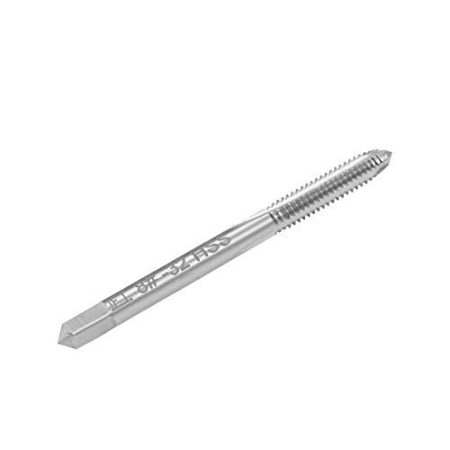 uxcell Machine Tap #8-32 UNC Thread 2B Class 3 Flutes High Speed Steel Screw Threading Tap Tapping Tool 5pcs (Pack of 2) 8-32 (Pack of 2)