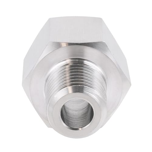 Stainless Steel M20*1.5 Female x 3/4" NPT Male Adapter Pressure Gage M20*1.5 Female x 3/4" Male NPT 1