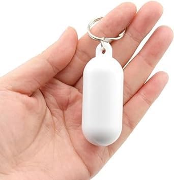 2 Pcs Yellow Floating Keychain Pills-Shape Float Key Rings for Boat Sailings Kayak Surfing Water Sports Floating Key Chain Sports Fan Key Chains Car Keychains Car Accessories, Sports Fan Key Chains