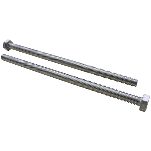 (Pack of 5pcs) Thread Pitch 1.5mm 304 Stainless Steel Metric Hex Head Cap Screws Bolts, Hexagon Head Bolts (M10x200mm (1.5 Pitch)) M10x200mm (1.5 Pitch)