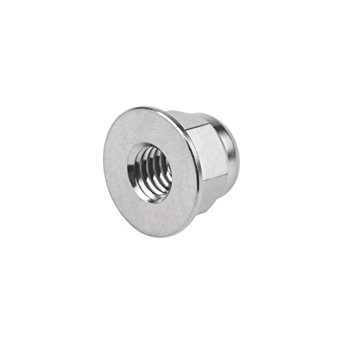 Titanium Nuts Flange Nylon Lock Nut Pack of 6 (M6 Pitch 1.0mm) M6 Pitch 1.0mm