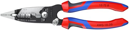KNIPEX Tools 13 72 8 Forged Wire Stripper, 8-Inch 8 inches (Pack of 1) Comfort Grip