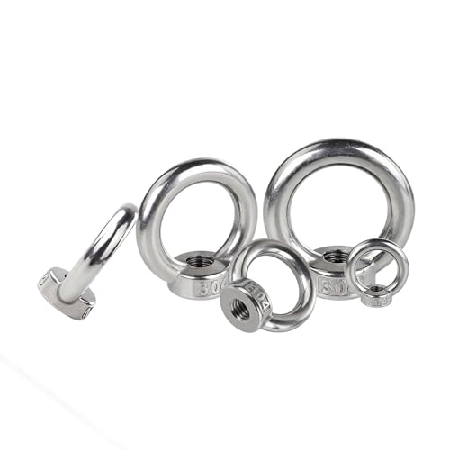 M10 Lifting Eye Nut Hardware Ring Shaped Eye Bolt 5pcs HS/LM-15 M10