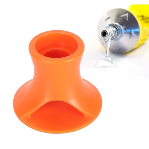 Liquid Glue Holder Stand, Sturdy Nontip Leakproof Bottle Storage Organizer for Scrapbooking Crafts Thick Plastic Orange Single