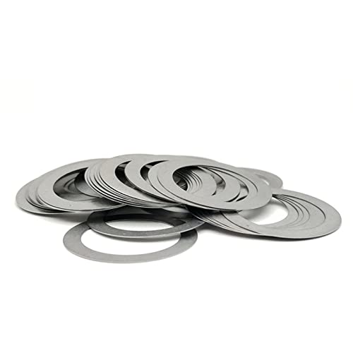 KALESYUJIN-40PCS(M3-M12) S:0.1-10pcs/0.2-10pcs/0.3-10pcs/0.5-10pcs DIN988 Metal Shim Washers Stainless Steel Ultrathin Gasket Thin Flat Washer (4 * 6) 4*6