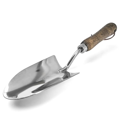 Stainless Steel Garden Trowel Tool with Ergonomic Handle for Gardening
