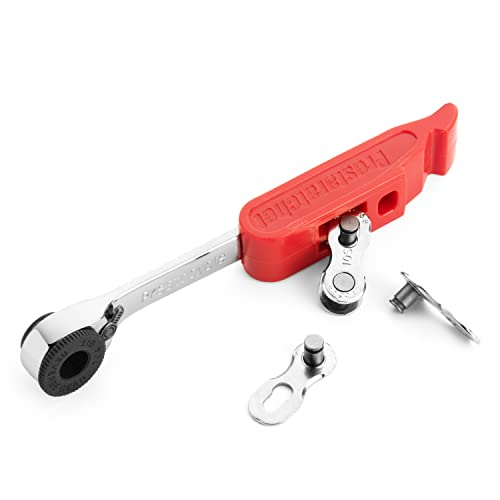 Prestacycle Prestaratchet GO 6-in-1 Bicycle Multi-Tool Wallet Kit – Ratcheting Wrench, Tire Lever, Valve Core Tool, Chain Breaker, Bead Lifter & Tubeless Plugger – 25g Compact Bike Repair Kit 6-in-1 Multitool
