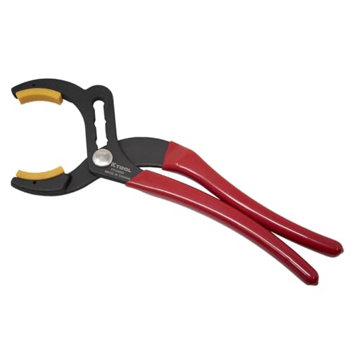 K Tool International 54050; 10" Long Cannon Plug Pliers, Non-Marring Nylon Jaw, 4 Adjustable Positions, Fits A-N Electrical Connectors 3/4" to 2-1/2" Ideal for Gripping Items without Damaging