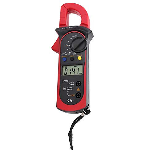 Oumefar Automatic Digital Clamp Meter Current Multimeter DC AC Voltage Diode Tester 4000 Counts Multimeter Maintenance Kit for Electrician(red)