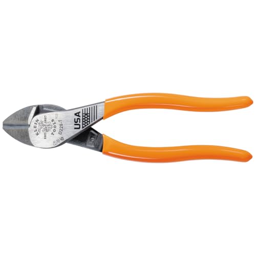 Klein Tools D228-7 Pliers, Made in USA, Diagonal Cutting Pliers with High-Leverage Design, 7-Inch