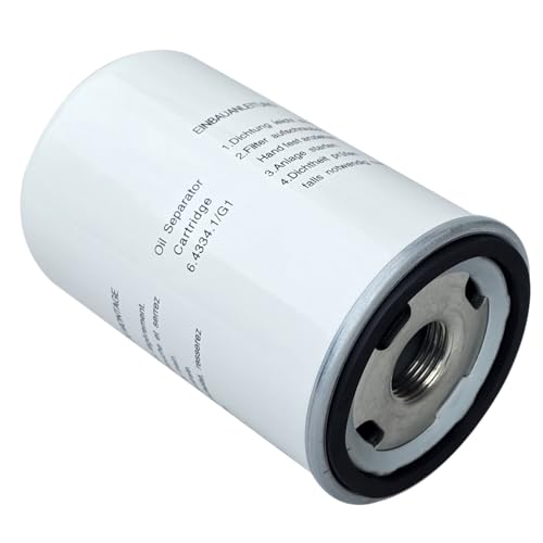 6.4334.1 Air/Oil Separator Compatible with Air Compressor, Replacement Parts 6.4334.1/G1 6.4334.0