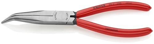 KNIPEX Long Nose 40 Angled Pliers w/out Cut, Red