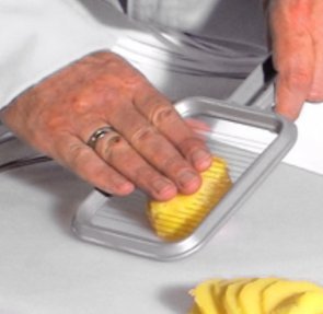 Westmark Mozzarella Cheese & Potato Slicer for Cutting Evenly Thick Slices