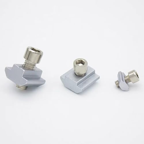 60Pcs 3030 Series T Slot Sliding Nuts Hammer Nut Block Square Nuts M8 T Nuts Tee for Aluminum Extrusion with Profile 3030 Sereis Slot 8mm，for CNC Router Build Rail 3D Printer (M8) 30-M8(60 Pcs)