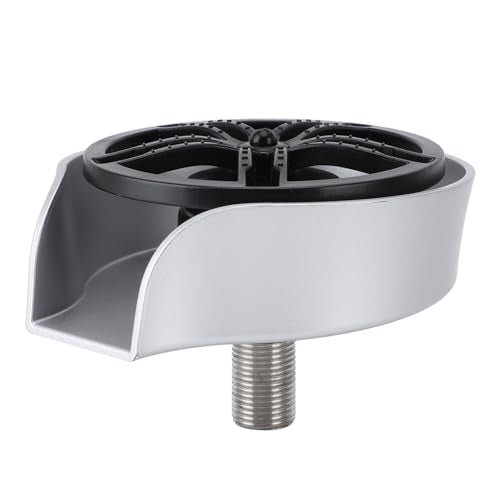 Automatic Glass Rinser Stainless Steel Cup Washer Professional Pressure Glass Washer for Kitchen Sinks (Silver) common