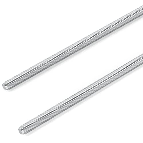 TAISHER 2PCS 304 Stainless Steel Fully Threaded Rod，3/8"-16 Long Threaded Screw 12" Length Right Hand Threads 3/8"-16 2