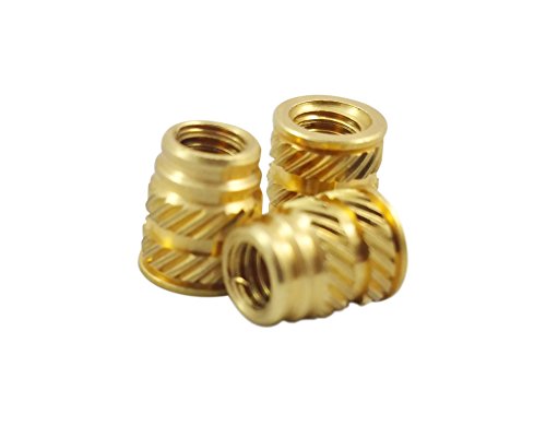 [initeq] #6-32 Threaded Heat Set Inserts for 3D Printing (100, Long) 100