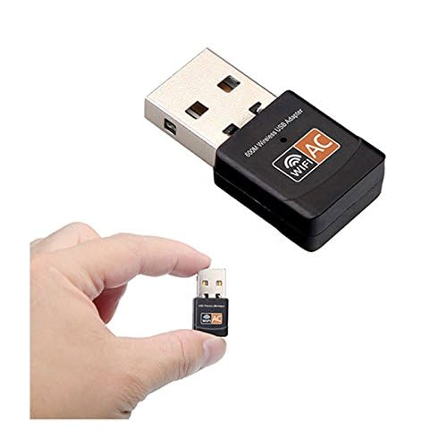 600Mbps 802.11ac Wireless USB WiFi Dongle Wi-Fi 5 Dual Band 2.4/5GHz Network Adapter Dongle for Desktop Laptop Support Windows 10/8/7/XP, MAC OS,Linux etc