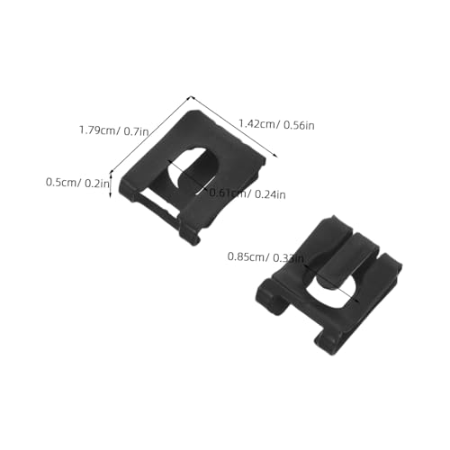 Beavorty 30pcs Anti-loosening Retaining Clips for Office Chair Gas Lift Cylinder, Heavy-duty 65mn Spring Steel Fasteners with Black Coating, Sturdy Replacement Clamps for Home