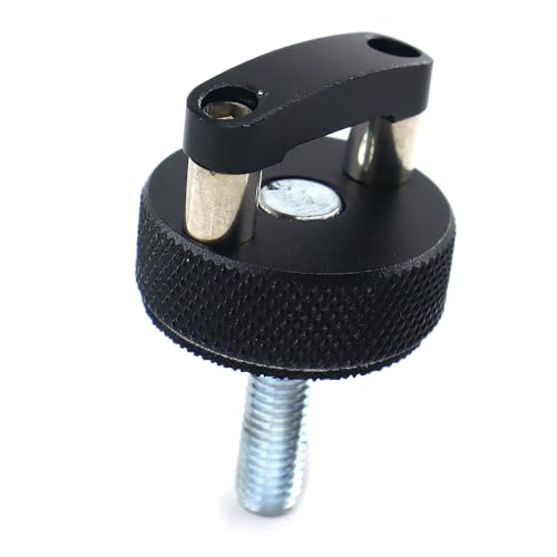 Aluminum Hard Top Quick Removal Fastener Thumb Screw Compatible with 2021 + Ford Bronco 2dr and 4dr Hardware Kit, Integrated D Ring, Black