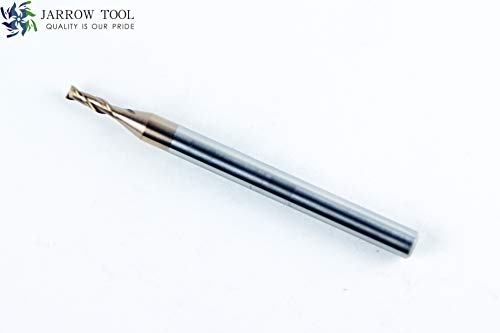 Square End Carbide Mill Set (Pack of 5) - 3/32 End Mill for Alloy Steels/Hardened Metals – 2 Flute TiAlN Coated Square Nose Milling Set for CNC Machine Milling Tools 3/32 in