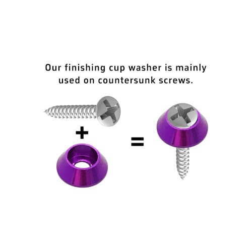 pson 60Pcs M3 Counterbore Washers(Purple) Purple