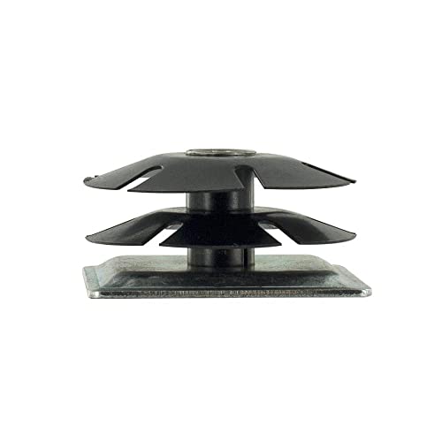 Outwater 2" Square Tube Caster Insert, 3/8-16 Thread, 20-Pack 20 Pack