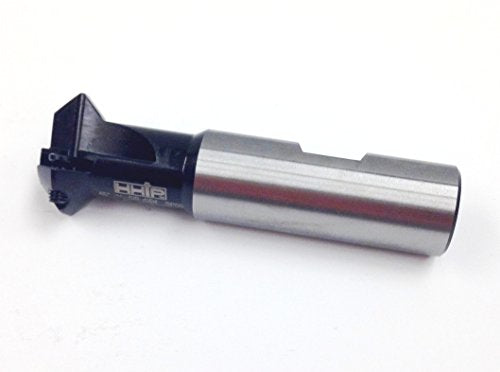 HHIP 2076-0003 45 Degree 2-Insert Index able Chamfering End Mill, 1-1/8" Cutting Diameter, 3/4" Shank, 3.35" OAL 1-1/4"