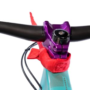 The Original Bike Bungee Tow Rope for Kids | MTB & Cycling Stretch Pull Strap for Riding Further with Your Child | Compatible with Any Bicycle Kids Original EZ Tab Red