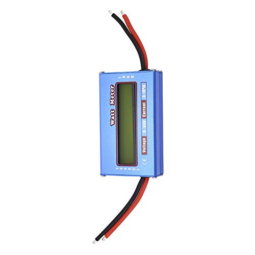 Watt Meter, Digital Power Analyzer with Digital LCD DC 60V 100A Wattmeter for Voltage (V) Current (A) Power (W) (Ah) and Energy (Wh) Measurement