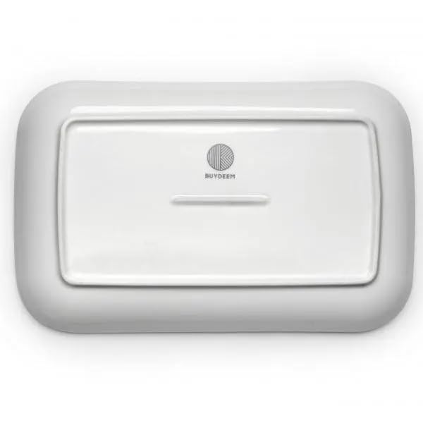 BUYDEEM CT1004 Ceramic Plate 11 inch, Suitable for G52 G553 G563 G67 Food Steamer, White