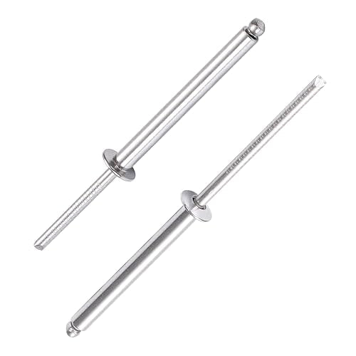20Pcs Stainless Steel Extra Long Pop Rivets - Heavy Duty, 1/4"x2" 1/4"x2"