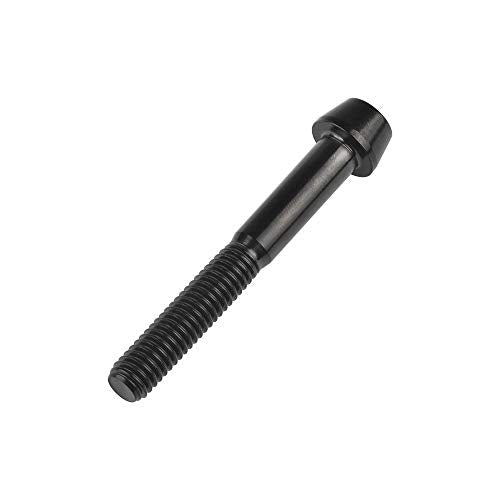 Titanium M6 Tapered Bolt Allen Hex Screw (M6X45mm, Black) M6X45mm