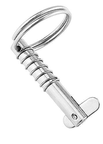 4 Pack Quick Release Pin 5/16" Diameter,Usable Length: 1-3/5(41mm) w/Drop Cam & Spring ,Full 316 Stainless Steel, Bimini Top Pin Marine Hardware, Free Installation Screws