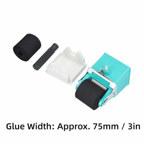 Manual Glue Applicator Roller, 3 Inch Adjustable ABS Glue Spreader, 180ml Portable Adhesive Dispenser for Woodworking DIY Coating