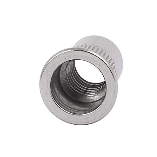 uxcell M12 x 1.75mm 304 Stainless Steel Knurled Blind Rivet Nut Insert Nutsert 20PCS