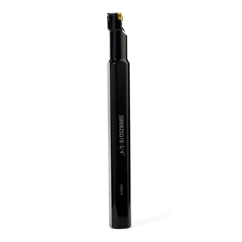 3/4" x 7" OSCARBIDE Internal Threading Boring Bar SIR0625Q16 w/Insert | 16IR AG60 Carbide Insert | 60° Thread Profile | For 0.5-3mm Pitches | Durable Steel Shank | Precision Internal Threading