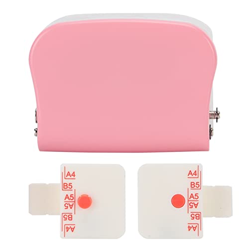 1PCS Paper Hole Punch, 99H9 Hole Puncher 26Hole 30Hole 20Hole Paper A4 B5 A5 LooseLeaf Manual Punching Machine Pink