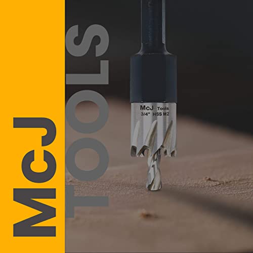McJ Tools 32mm HSS M2 Drill Bit Hole Saw for Metal, Steel, Iron, Alloy, Ideal for Electricians, Plumbers, DIYs, Metal Professionals