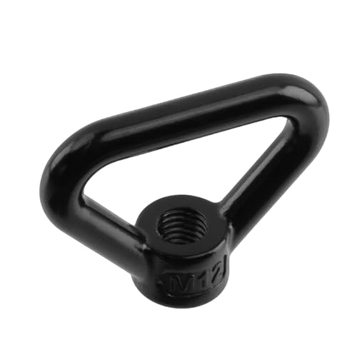 Antrader Lifting Eye Nut,M12 Triangle Ring Shape Lifting Eye Threaded Nut M12