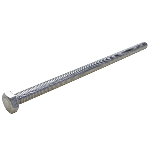 (Pack of 5pcs) Thread Pitch 1.5mm 304 Stainless Steel Metric Hex Head Cap Screws Bolts, Hexagon Head Bolts (M10x200mm (1.5 Pitch)) M10x200mm (1.5 Pitch)