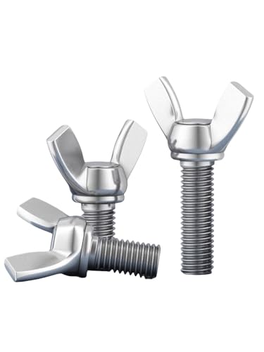 304 Stainless Steel Wing Butterfly Screws, Thumb Hand Screws for Electronic Equipment (5/16-18x2(10pcs),10) 5/16-18x2(10pcs) 10