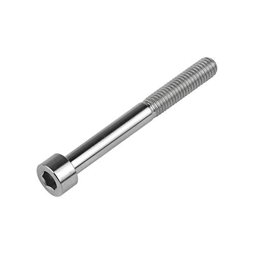 Titanium M6 Socket Bolt Allen Hex Screws (M6x60mm, Normal Titanium) M6x60mm