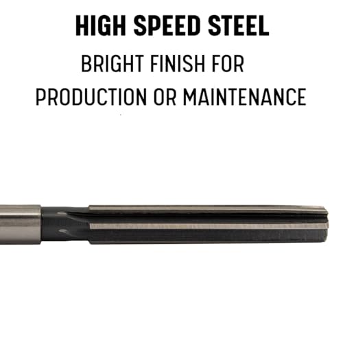 Drill America 17/32" High Speed Steel Straight Flute Hand Reamer, DWR Series